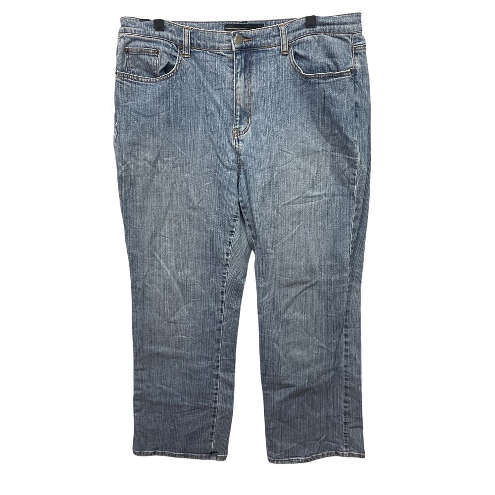 Venezia Plus Size 18 Average Light Wash Stretch Cotton Denim Blue Jeans